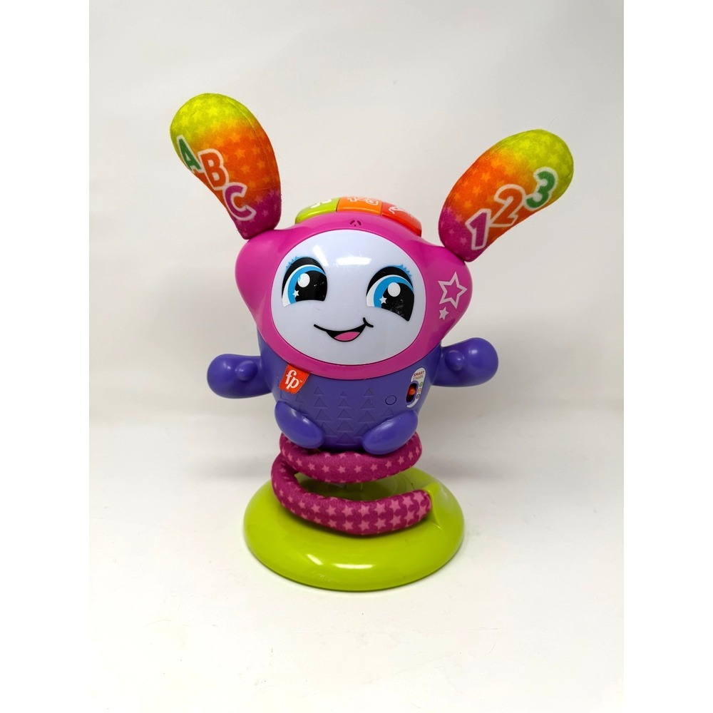 Fisher-Price DJ Bouncin Beats Interactive Musical Learning Toy with Lights Pink